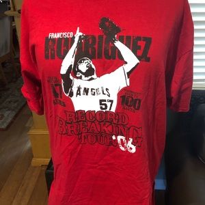 angels Francisco Rodriguez record tour shirt XL